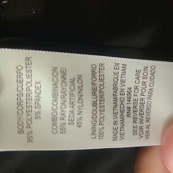 Julia Jordan Black Lace Blouson Jumpsuit Straight Wide Leg Illusion Neck - Picture 11 of 11